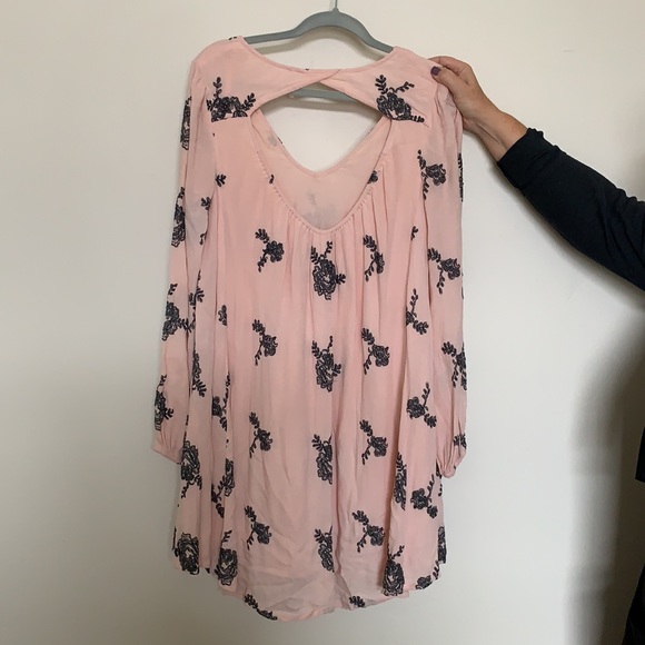 Free people embroidered Austin dress pink - Picture 2 of 2